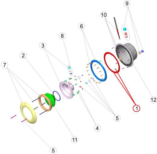 ASTRALPOOL tesnenie + skrutky k svetlu PAR56 , 1 ks
