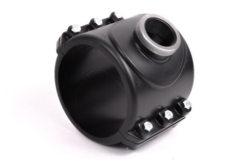 Plastica Alfa navŕtavací pás 160 x 2" F s oceľovým krúžkom, PN16