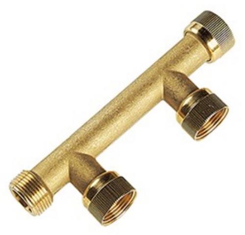 Mosadzný holendrový 2-T-kus 1" M x F x F x F, PN10