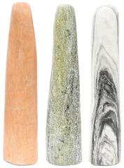 Kamenný leštený stĺp , výška 80 cm , mix farieb