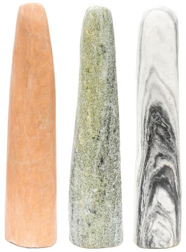 Kamenný leštený stĺp , výška 80 cm , mix farieb