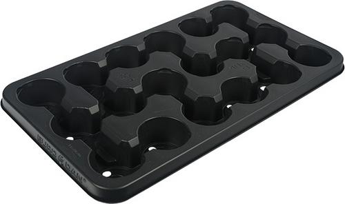 Modiform transportné pláto Eurodan 18 x 9 cm s dierami