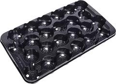 Modiform transportné pláto Normpack 324, 24 x 9 cm s dierami 