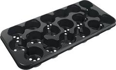 Modiform transportné pláto Normpack 418, 18 x 9 cm s dierami