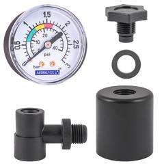 ND nádstavec + manometer + T-kus + zátka PTK,ASTER