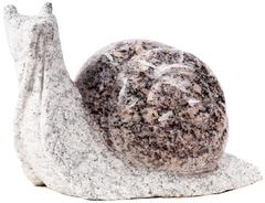 Kamenná soška Slimák A svetlý, 30 cm