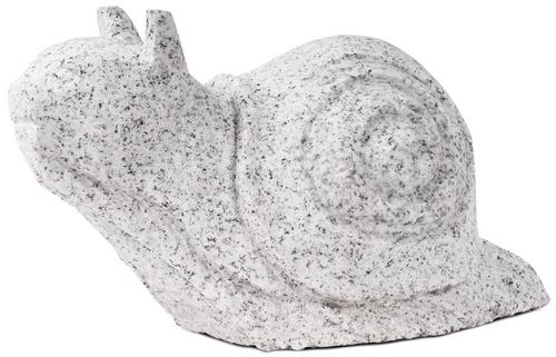 Kamenná soška Slimák B svetlý, 30 cm
