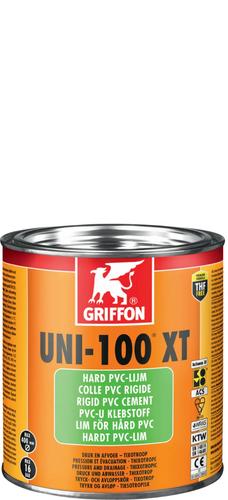 Griffon lepidlo na PVC UNI-100 XT , 1 L na veľké priemery