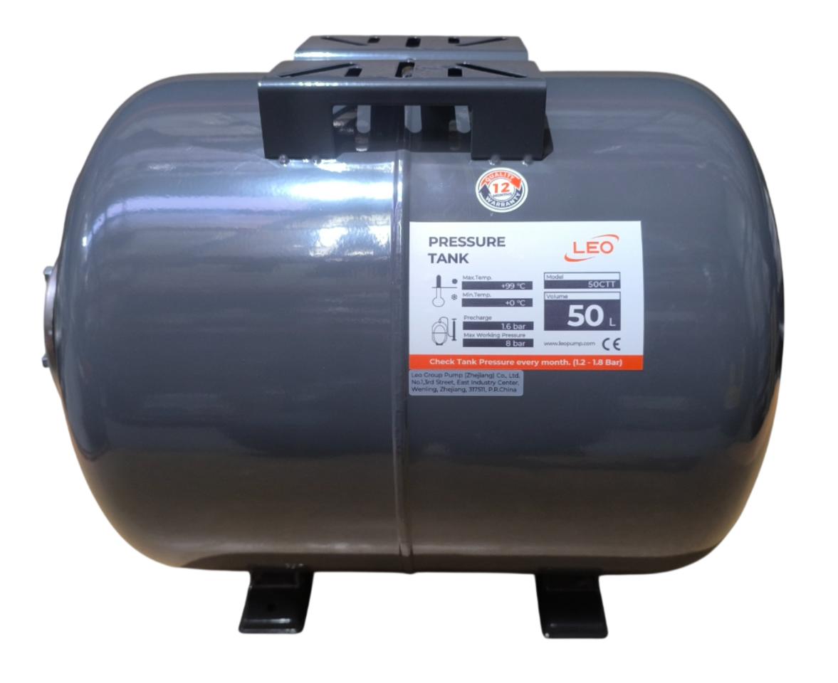 Druckbehälter LEO 50CTT1 - 50l,1", PN 08 horizontal 