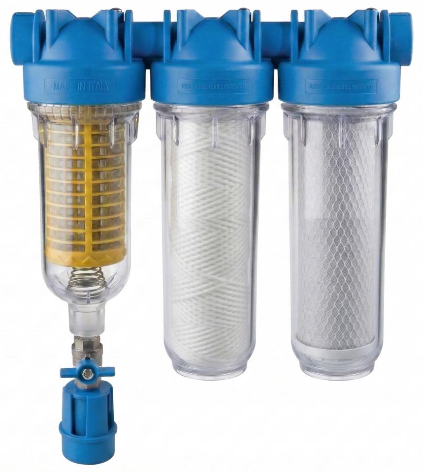 ATLAS komplet filter Hydra Rainmaster Trio 1" FF vložky RSH 50 mcr + FA 25 mcr + CB/AF 10 mcr